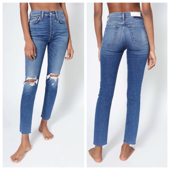 RE/DONE 90's High Rise Ankle Crop - Picture 1 of 7
